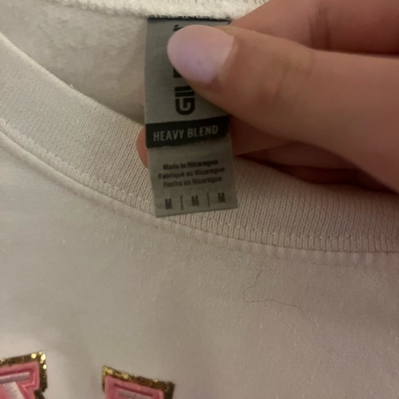 Pink and white Malibu sweatshirt from dear Hannah - Picture 2 of 2